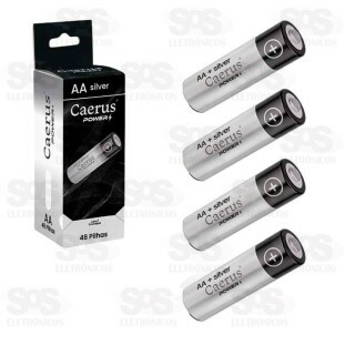 Pilhas AA Silver Embalagem Com 48 Unidades 1.5V Caerus CRS-6666