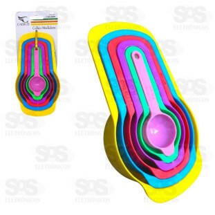 Kit 6 Colheres Medidoras Caerus CRS-2926