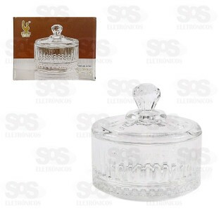Bomboniere Pote de Vidro Com Tampa 6,5x6,5CM DA032B