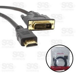 Cabo DVI Para HDMI 1,5 Metros Tomate MCB-023