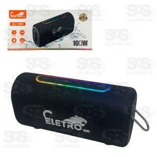 Caixa De Som 100W Resistente À Água Eletromex EL-1086
