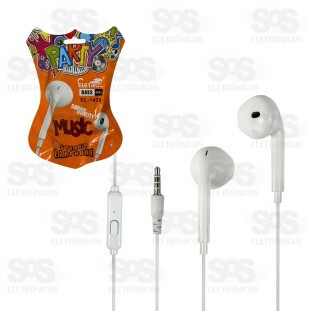 Fone De Ouvido Super Bass Com Microfone Eletromex EL-1428