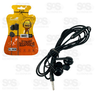 Fone De Ouvido Com Microfone 1.2 Metros Eletromex EL-1429