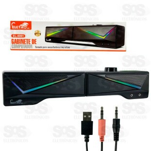 Caixa de Som Multimídia Com LED 6W In/Out Torre Eletromex EL-6001