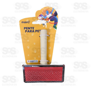 Escova Rasqueadeira Pet Cães E Gatos Cabo Madeira LCW-SSE06