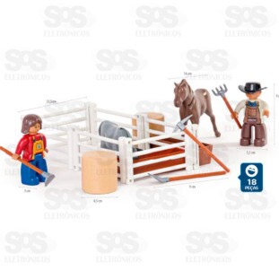 Minha Fazendinha 18 Peças Poliplac 8499