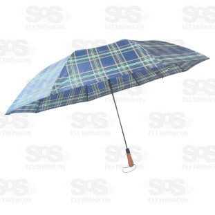 Guarda Chuva Automático Xadrez 120CM FBG4218