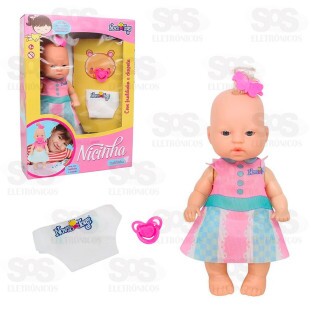 Boneca Nicinha Fraldinha Nova Toys 1182