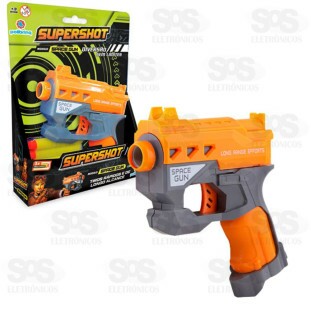 Lança Dardo Supershot Com 3 Dardos Polibrinq GN01