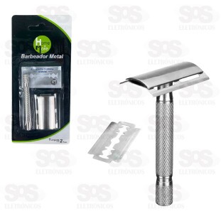 Aparelho De Barbear Em Metal Com Lâmina Home & More HM-10