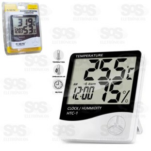 Termo Higrômetro Digital Medição de Temperatura e Umidade B-Max HTC-1