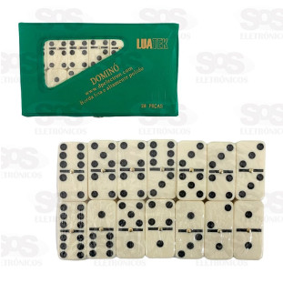 Dominó 28 Peças Lisas Clássico Luatek LK-5008