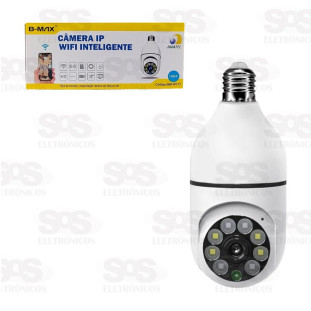 Câmera De Segurança Wi-Fi Inteligente Giratória B-Max BM-IP177