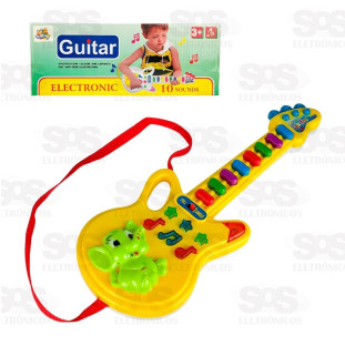 Guitarra Infantil Com Luzes Toy King TK-AB4566