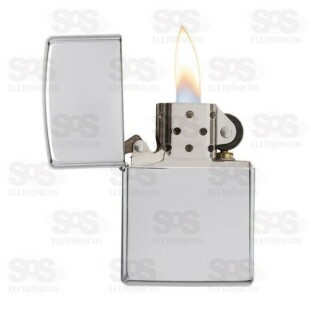 Isqueiro Metalizado Clássico À Fluído Recarregável Luatek