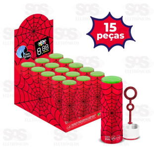 Lança Bolhas de Sabão Homem Aranha 15 Peças Wow Toys Q5002DS