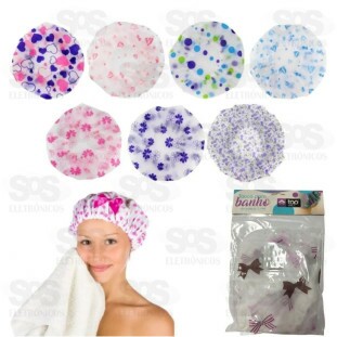 Touca de Banho Plástica Estampas Sortidas Top Útil 1325