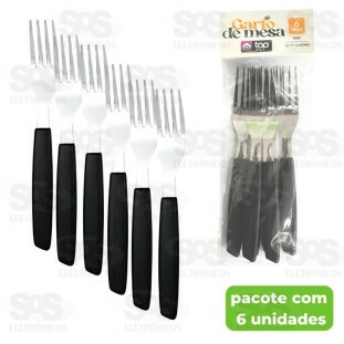 Kit Garfo De Mesa 6 Unidades TOP1636