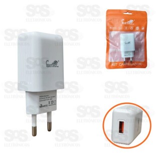 Carregador De Parede USB 3.1A Eletromex EL-4015