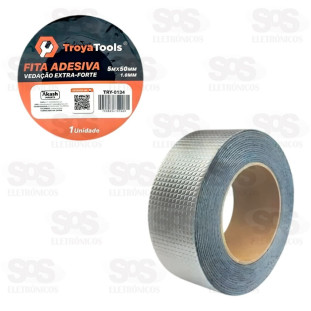 Fita Adesiva Extra Forte 5Mx50MM Cinza TroyaTools TRY-0134