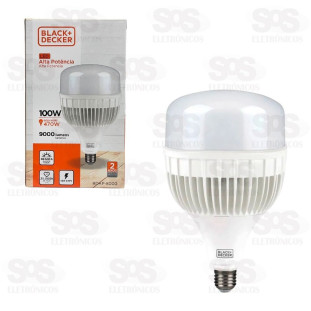 Lâmpada LED 100W Alta Potência Black+Decker BDAP-8000