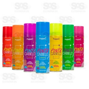 Pinta Cabelo Spray Rosa 150Ml Fluorescente Popper