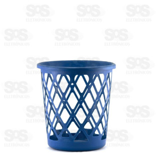 Cesto Plástico Telado 10 Litros Cores Variadas 111/118