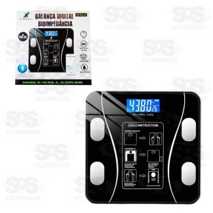 Balança Digital Biompedância 180Kg Bluetooth X-Cell XC-BD-05