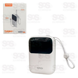 Carga Extra 10000mAh Com Cabos 3 Interface KNC-01P