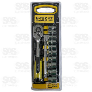 Kit Chave de Catraca 3/8 Polegadas 12 Peças BT-436