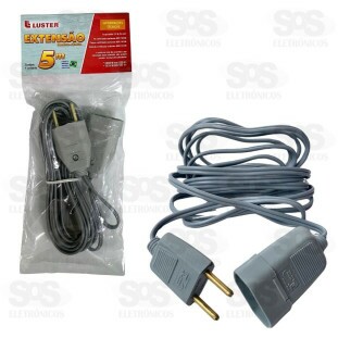 Extensão Macho-Fêmea 2 Pinos 5 Metros Luster 2187