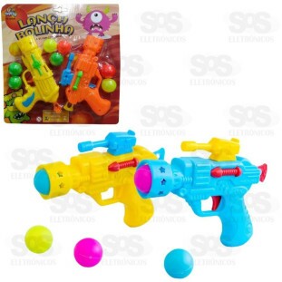 Kit Com 2 Pistola Lança Bolas De Plástico Toy King Tk-Ab4358