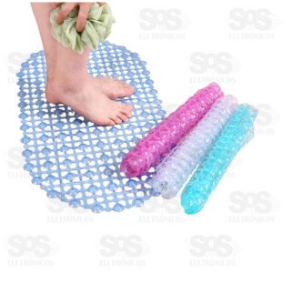 Tapete Antiderrapante Para Banheiro 60X35Cm Napoles Natb34