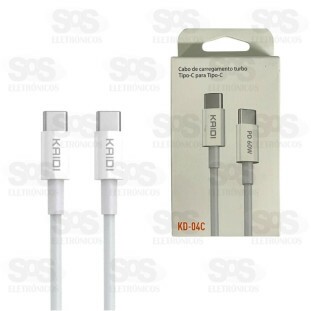 Cabo De Dados Type C 60W 2 Metros Kaidi KD-04C