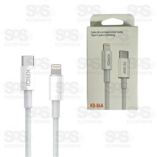 Cabo de Dados Type C Para Iphone 2 Metros KD-04A