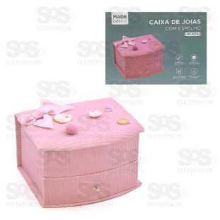 Porta Joias Com Espelho Cores Variadas LMF-MZ44