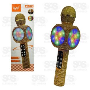 Microfone Bluetooth Com LED Altomex AL-925