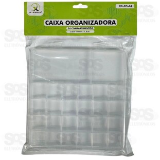 Caixa Organizadora Transparente 26 Divisões Xc-Co-04