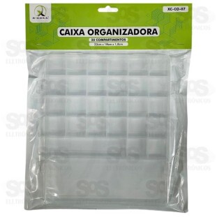 Caixa Organizadora Transparente 28 Divisões Xc-Co-07