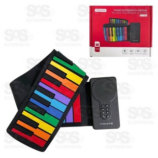Piano Flexivel Colorido Tomate Msy-9994