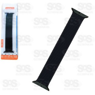 Pulseira Trançada Elástica 42/44/45/49Mm Cores Variadas Basik Wu-267