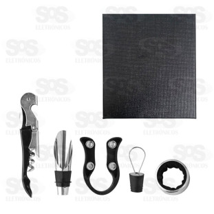 Kit Garrafa De Vinho 5 Peças 5210