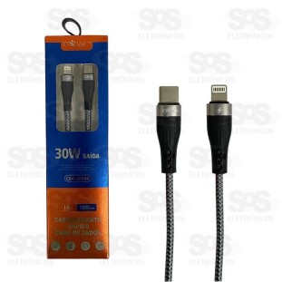 Cabo De Dados 30W Type C Para Iphone 1 Metro Inova Cbo-20020