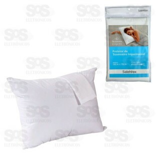 Protetor De Travesseiro Impermeável 70X50Cm Com Zíper