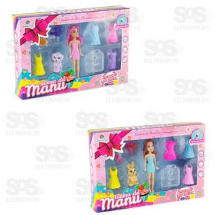 Turma da Manu 8 Acessórios Polibrinq 301BN