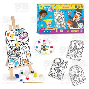 Kit Pintura Mundo Bita 13 Peças Nig Brinquedos 0694