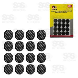 Protetor Eva Redondo Autoadesivo 16 Unidades Fbg 3283