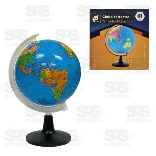 Globo Terrestre Giratório 10,5Cm Bar-711023-2
