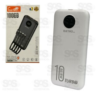 Carga Extra 10.000mAh 4 Interfaces Eletromex EL-2956