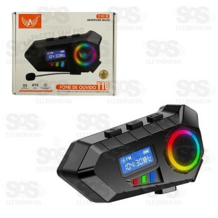 Intercomunicador Fone e Microfone Sem Fio Para Capacete Altomex Y10B